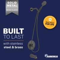 Built to Last 1-Handle Valve and Trim Shower System Oil Rubbed Bronze / 2.5 GPM - The Shower Head Store