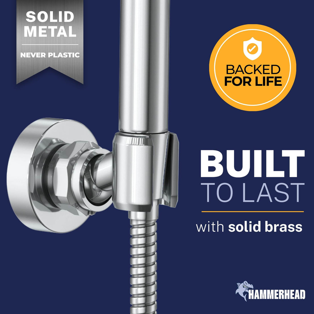 Built to Last Wall Mount Holder Chrome - The Shower Head Store
