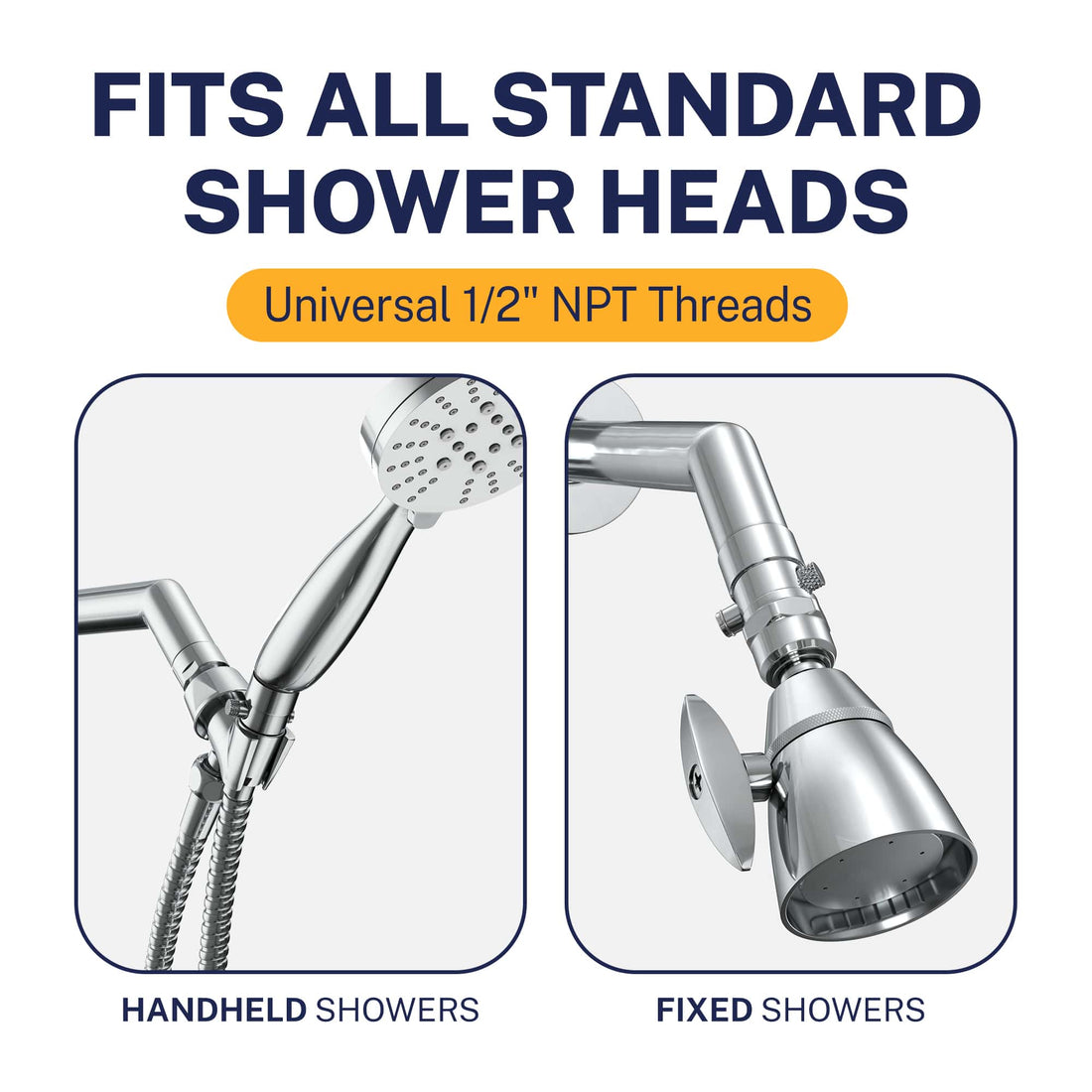 Compatibility Trickle Valve Installed to Handheld Shower Head Chrome - The Shower Head Store