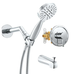 Main Images 1-Handle Valve and Trim Shower System Chrome / 2.5 GPM - The Shower Head Store