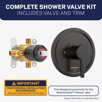 Exclusively Designed Single-Handle Shower Valve and Trim Kit Oil Rubbed Bronze / 2.5 - The Shower Head Store