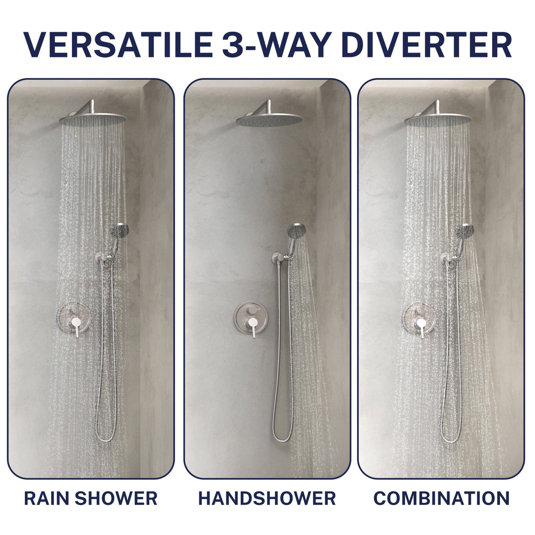 Compatibility 2-Handle Valve and Trim Brushed Nickel  - The Shower Head Store