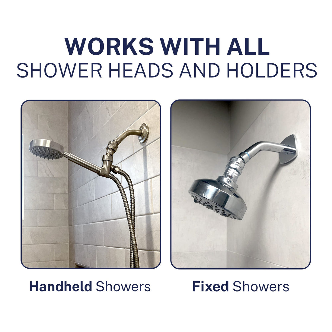 Compatibility Swivel Adapter with Extended Threads for a Leak Free Seal HammerHead Showers Matte Black - The Shower Head Store