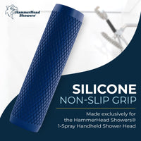 Compatibilty Shark Skin Grip Matte Dark Blue / 2.5 - The Shower Head Store