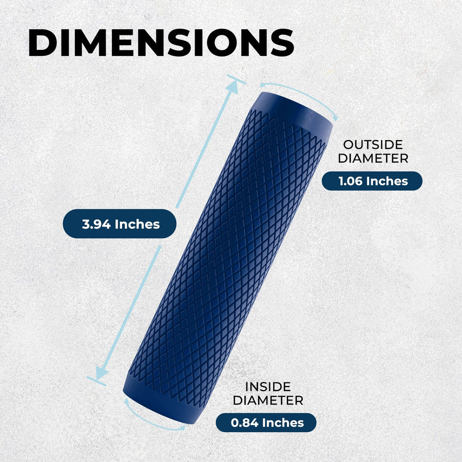 Dimensions Shark Skin Grip Matte Dark Blue / 2.5 - The Shower Head Store
