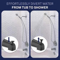 Divert Water Tub Spout 1-Handle Valve and Trim Shower System Oil Rubbed Bronze / 2.5 GPM - The Shower Head Store