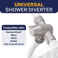 Compatibility Diverter Without Holder Brushed Nickel - The Shower Head Store