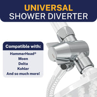 Compatibility Diverter Without Holder Chrome - The Shower Head Store