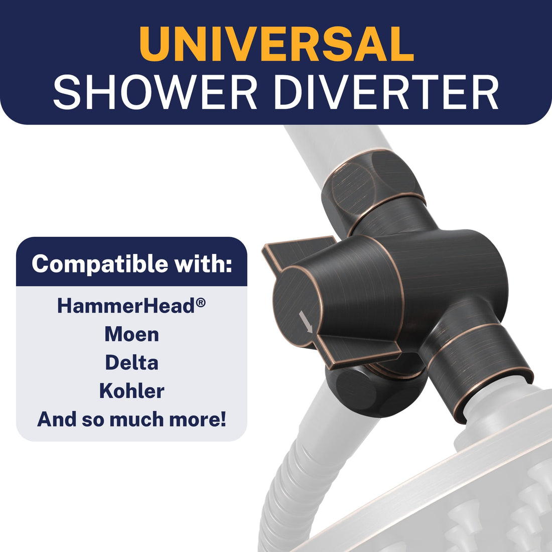 Compatibility Diverter Without Holder Oil Rubbed Bronze - The Shower Head Store
