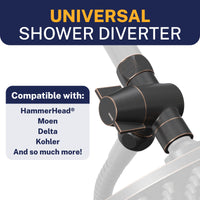 Compatibility Diverter Without Holder Oil Rubbed Bronze - The Shower Head Store