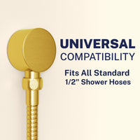 Compatibility Drop Ell Brushed Gold  - The Shower Head Store