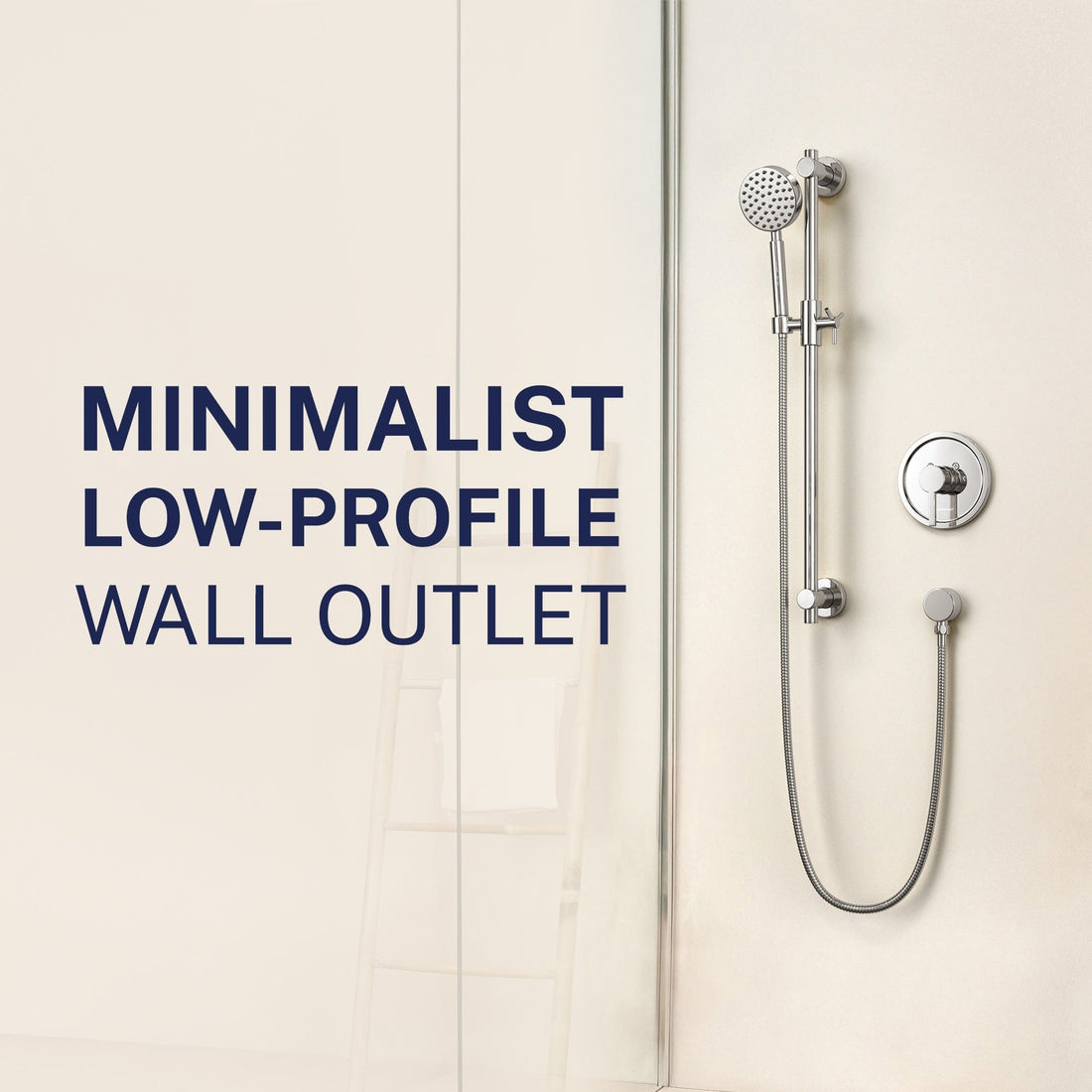 Minimalist Drop Ell Chrome - The Shower Head Store