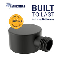 Built to Last Drop Ell Matte Black  - The Shower Head Store