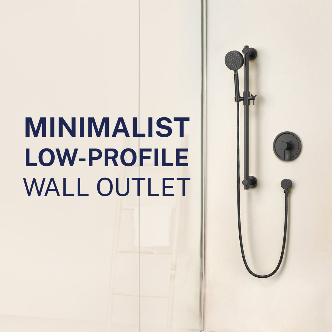 Minimalist Drop Ell Oil Rubbed Bronze  - The Shower Head Store