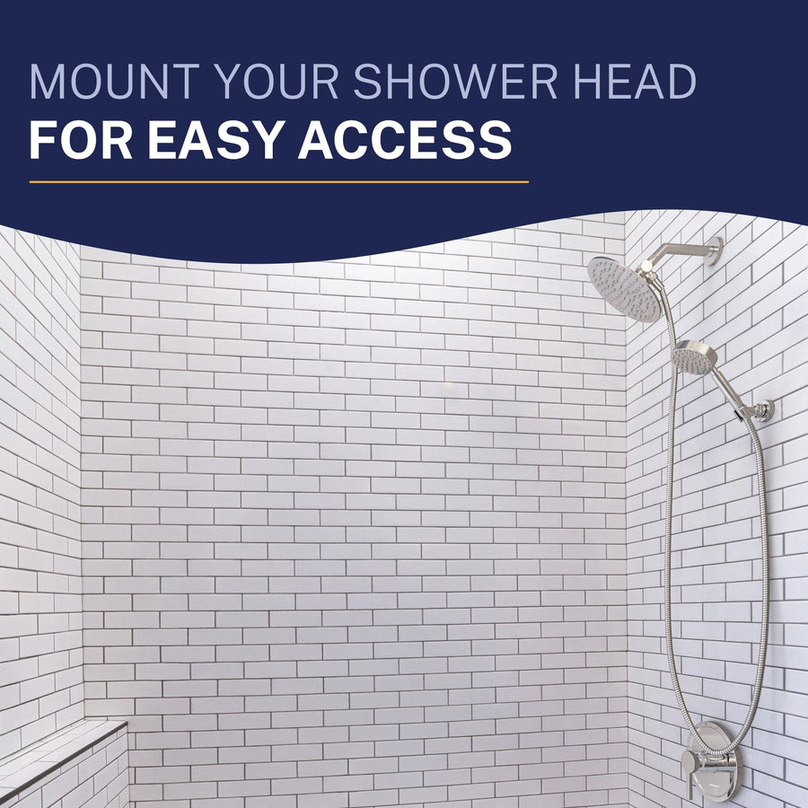 Easy Access Wall Mount Holder Chrome - The Shower Head Store