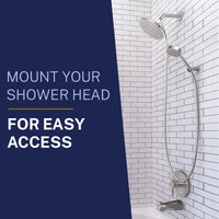 Easy Access Wall Mount Holder Chrome - The Shower Head Store
