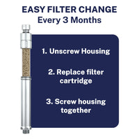 Easy DIY Installation SLIM Shower Filter Cartridge Replacement - The Shower Head Store