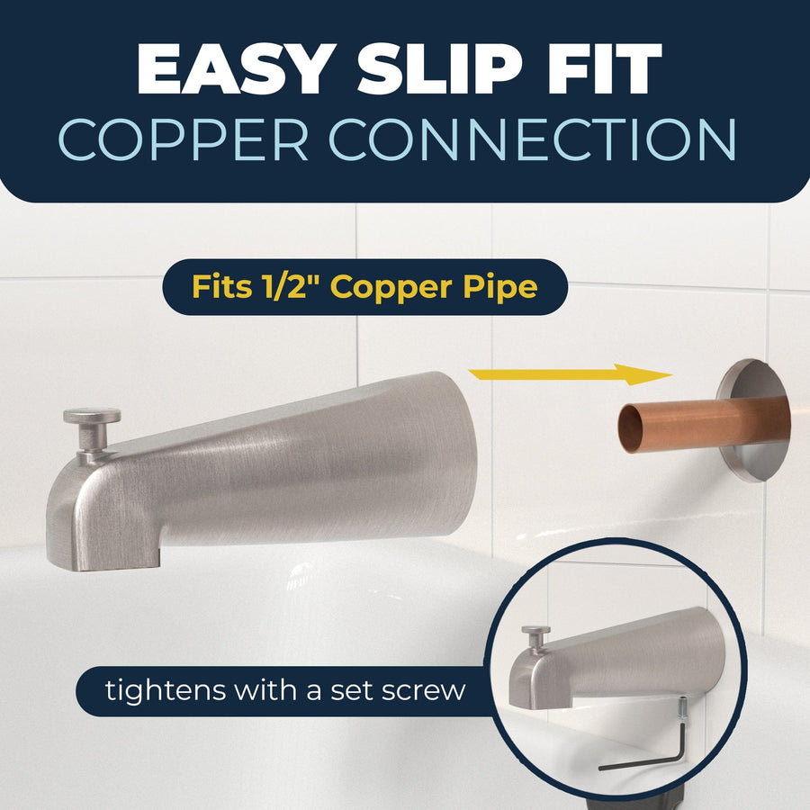 Easy_Slip_Fit_Tub_Spout_Brushed Nickel - The Shower Head Store