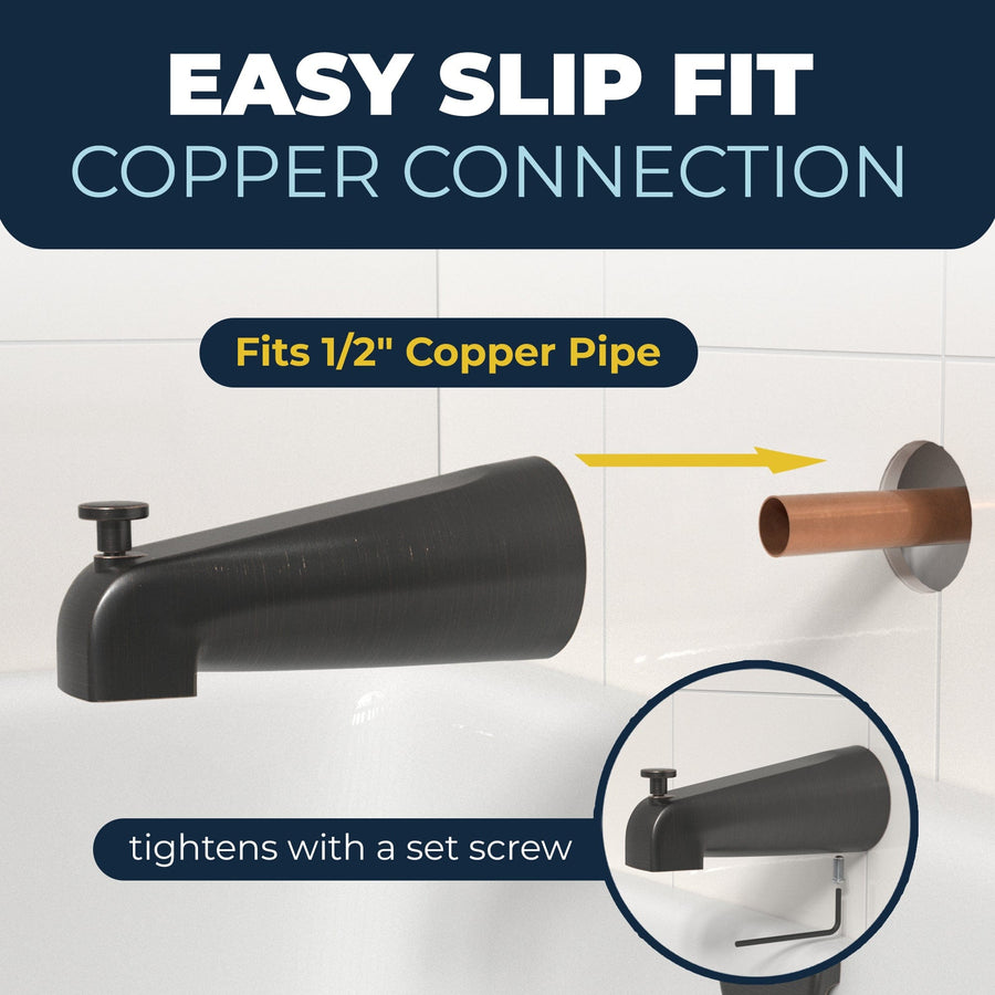 Easy_Slip_Fit_Tub_Spout Oil Rubbed Bronze - The Shower Head Store
