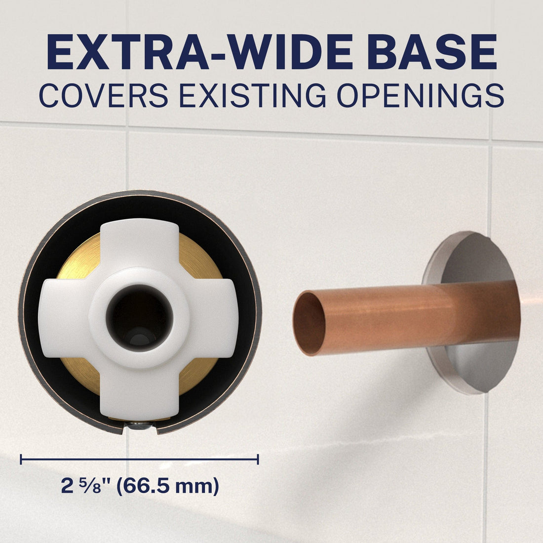Extra Wide Base Tub Spout Oil Rubbed Bronze - The Shower Head Store
