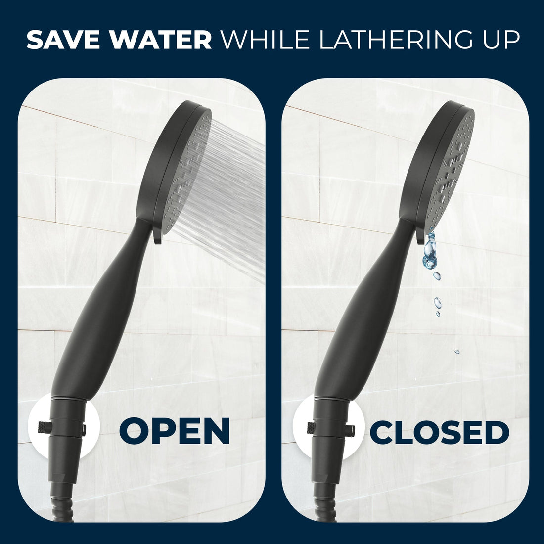 Features Trickle Valve Matte Black  - The Shower Head Store