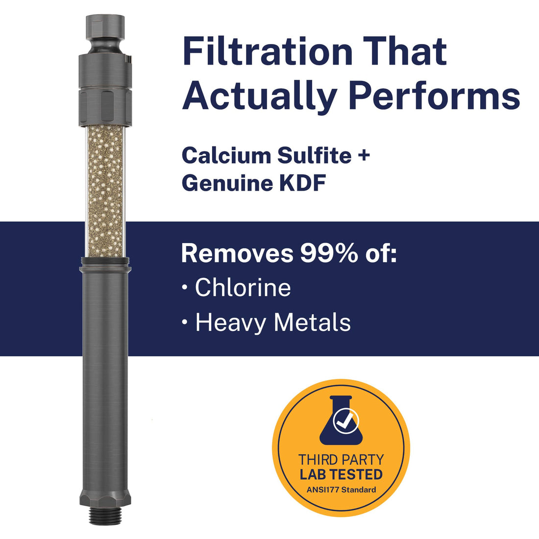 Filtration That Works Slim Inline Shower Filter Oil Rubbed Bronze - The Shower Head Store