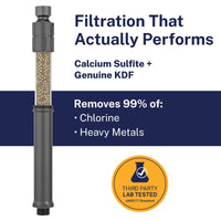 Filtration That Works Slim Inline Shower Filter Oil Rubbed Bronze - The Shower Head Store