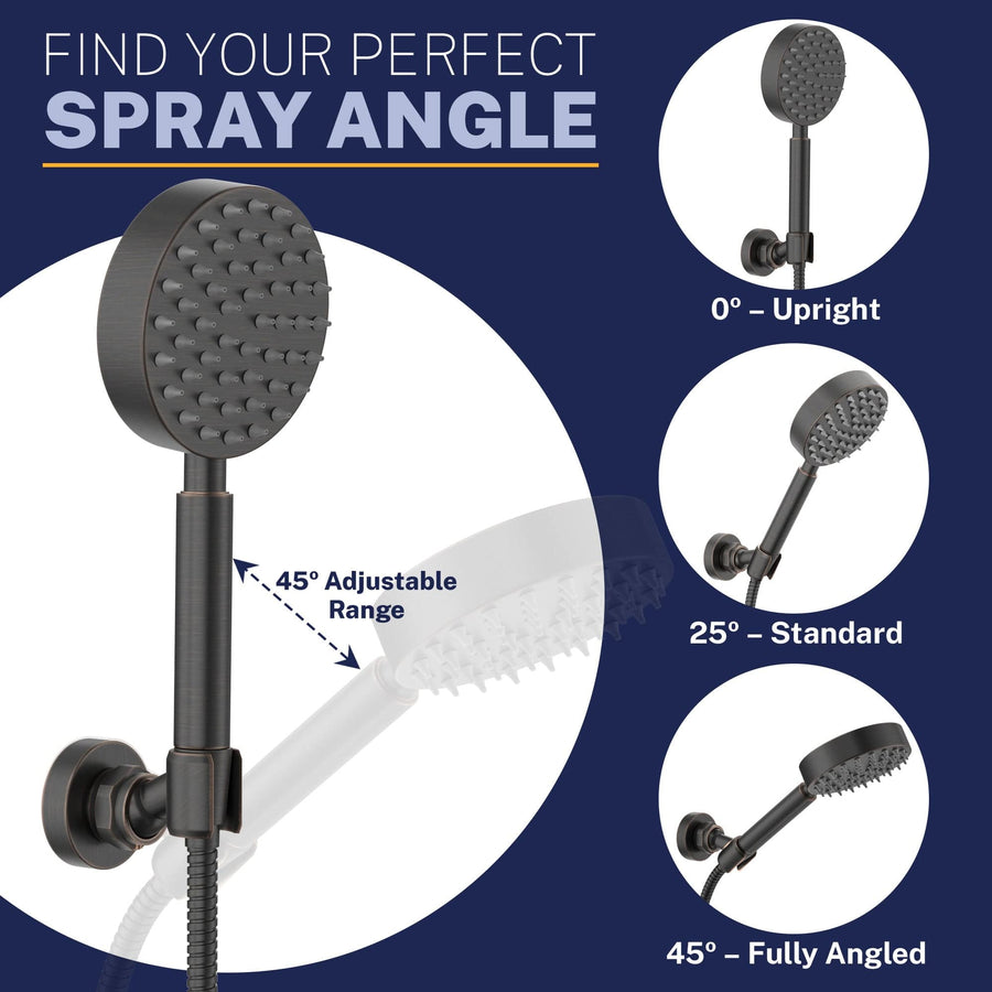 Spray Angle Wall Mount Holder Oil Rubbed Bronze  - The Shower Head Store