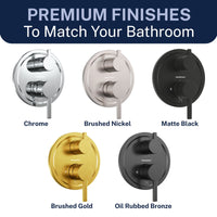 Finishes 2-Handle Valve and Trim Chrome - The Shower Head Store