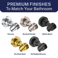 Finishes Wall Mount Holder Brushed Nickel  - The Shower Head Store