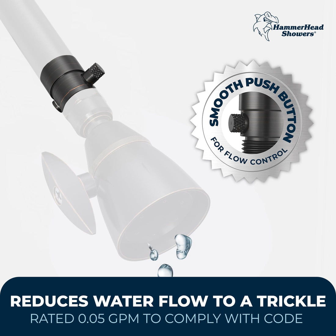 Flow control Trickle Valve Oil Rubbed Bronze  - The Shower Head Store