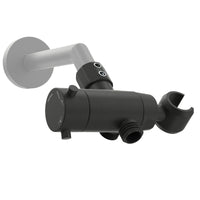 HammerHead Showers Solid Brass 3-Way Diverter With Handheld Shower Holder Matte Black - The Shower Head Store