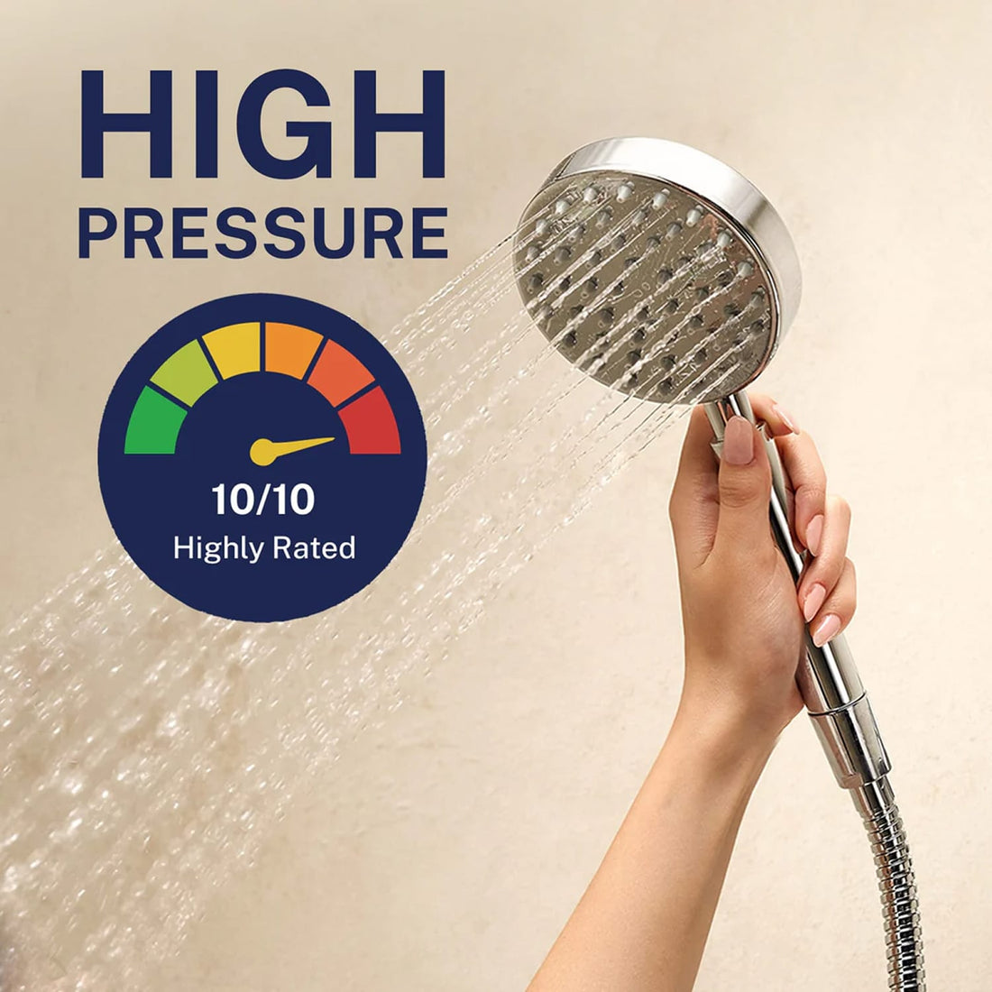 High Pressure 1-Spray Dual with Adjustable Arm Matte Black / 2.5 GPM - The Shower Head Store