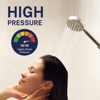 High Pressure Solid Metal Shower Slide Bar with Hand Held Shower Head & Hose Matte Black / 2.5 GPM - The Shower Head Store