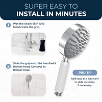 Installation Shark Skin Grip White / 2.5 - The Shower Head Store