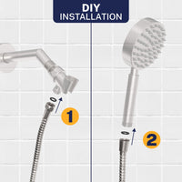 Easy Install 72-Inch Shower Hose Main Image (Brushed Nickel) - The Shower Head Store