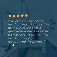 Customer Review All Metal Hand Held Shower Head Chrome - The Shower Head Store