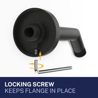 Features All Metal 7" Shower Arm Matte Black  - The Shower Head Store