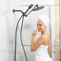 Lifestyle 1-Spray Dual with Adjustable Arm Matte Black / 2.5 - The Shower Head Store