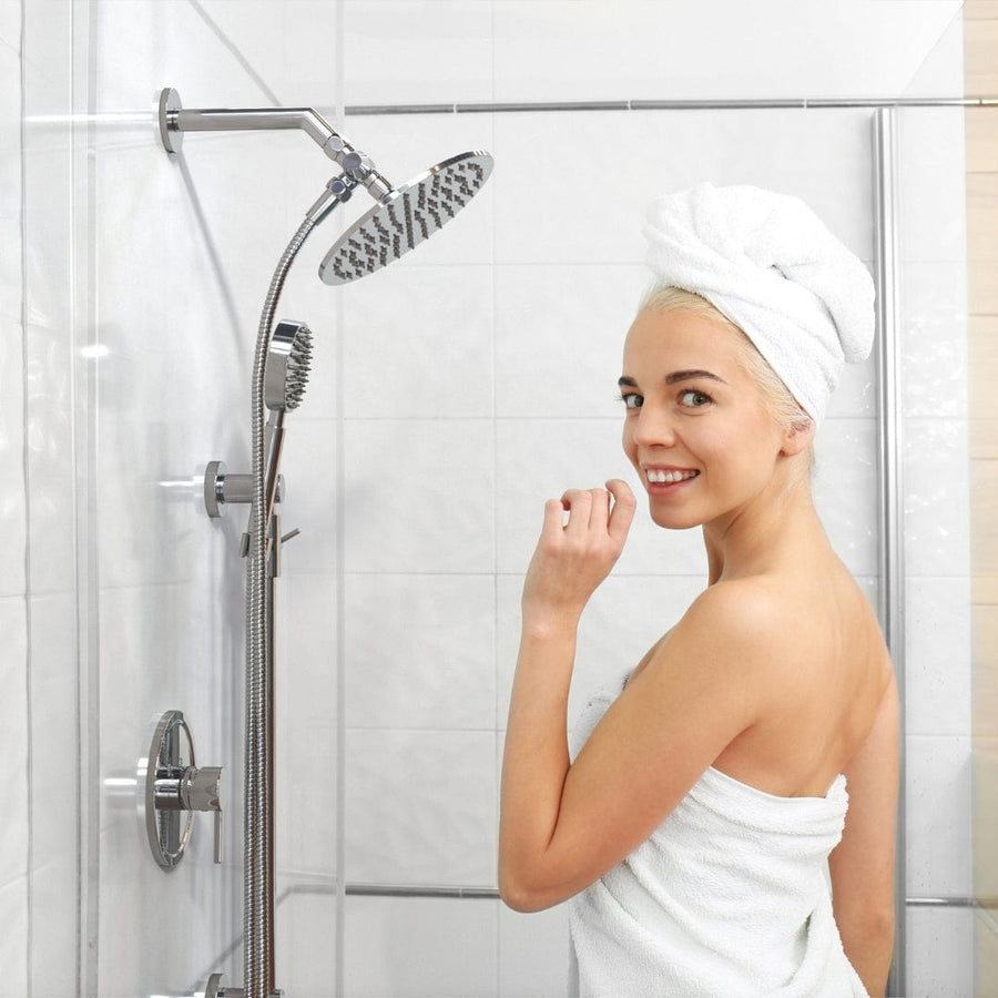 Lifestyle Dual Shower Head with Slide Bar Set Chrome Brushed Nickel Oil Rubbed Bronze Matte Black / 2.5 - The Shower Head Store