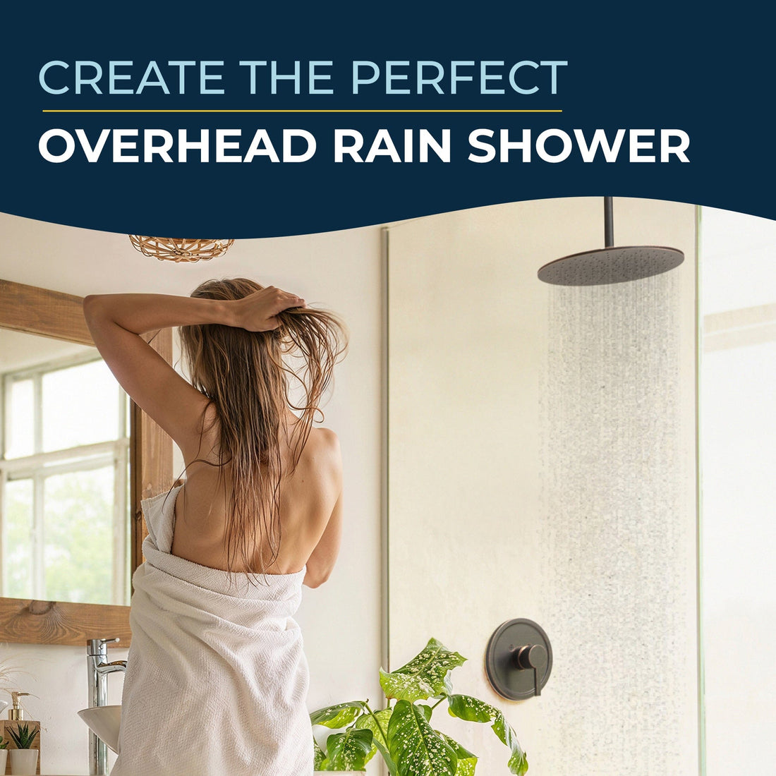 Lifestyle 6" Straight Shower Arm Oil Rubbed Bronze  - The Shower Head Store