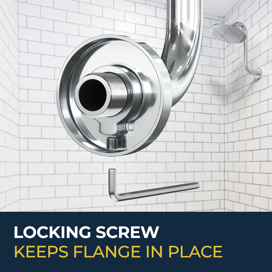 Locking_Screw_S-style_Shower_Arm_Chrome - The Shower Head Store