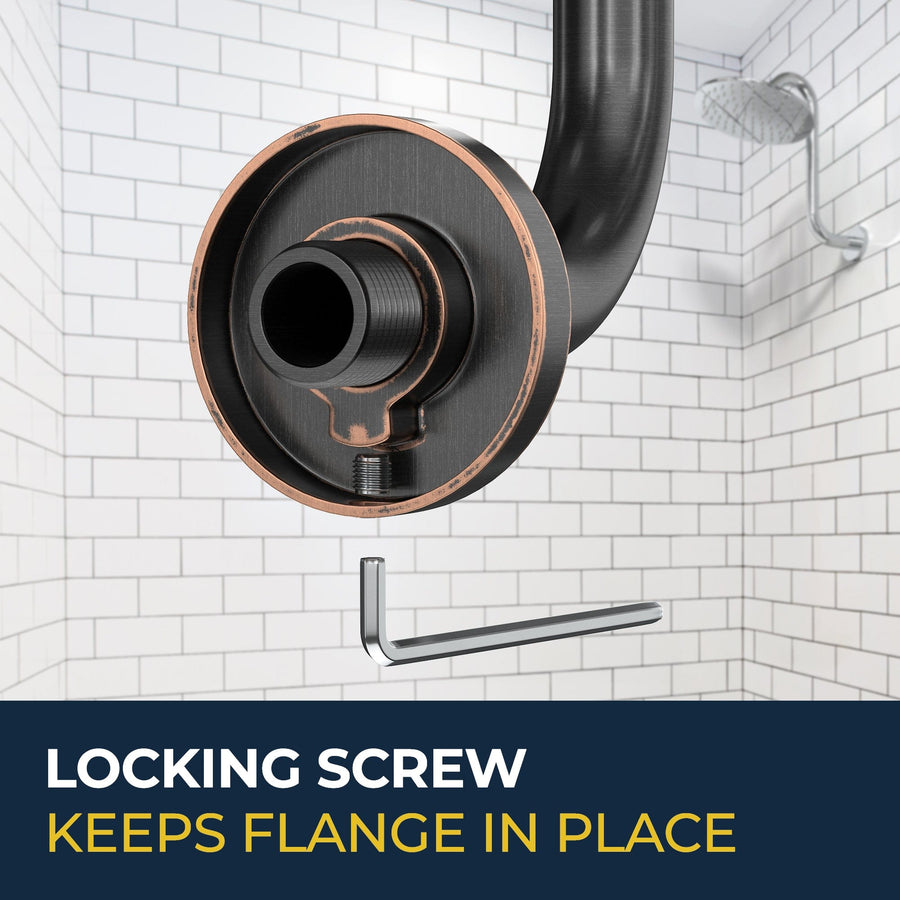 Locking_Screw_S-style_Shower_Arm Oil Rubbed Bronze - The Shower Head Store