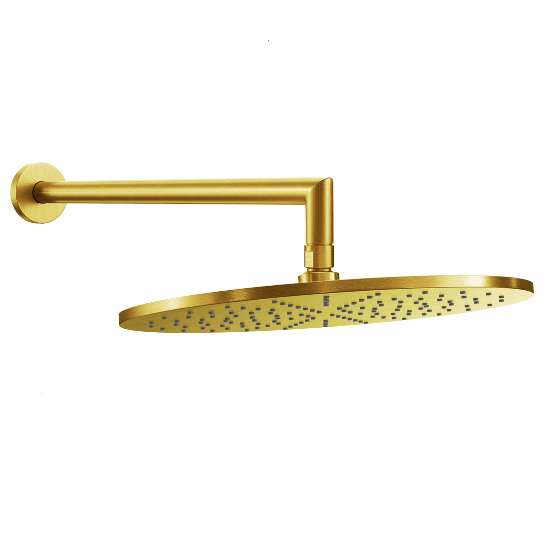 Main Image 12 Inch Rain Shower Head with Arm Brushed Gold / 2.5 - The Shower Head Store