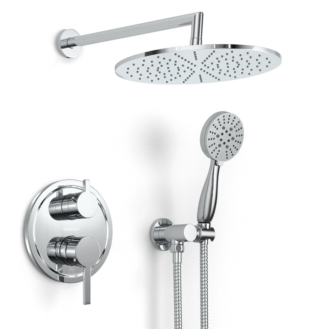 Main Image 2-Handle Shower System with 10" Rain, Diverter & Handheld Chrome / 2.5 GPM - The Shower Head Store