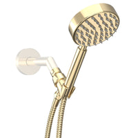 Polished Brass / 2.5 All Metal Handheld Shower head Set - 2.5 GPM - The Shower Head Store