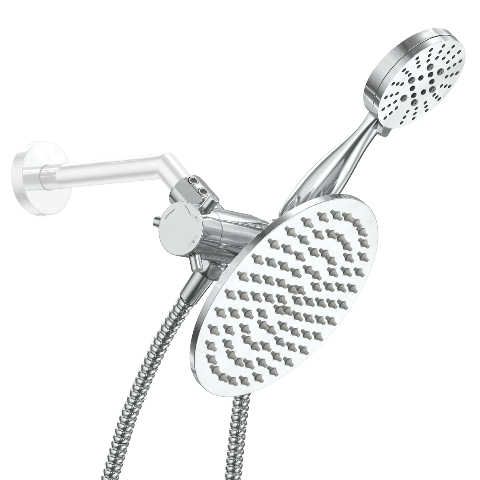 HammerHead 3-Spray Handheld Shower Head Set in chrome