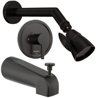 Main Image 2 Inch High Pressure Shower Head Set with Tub Spout and Valve and Trim Oil Rubbed Bronze / 2.5 - The Shower Head Store