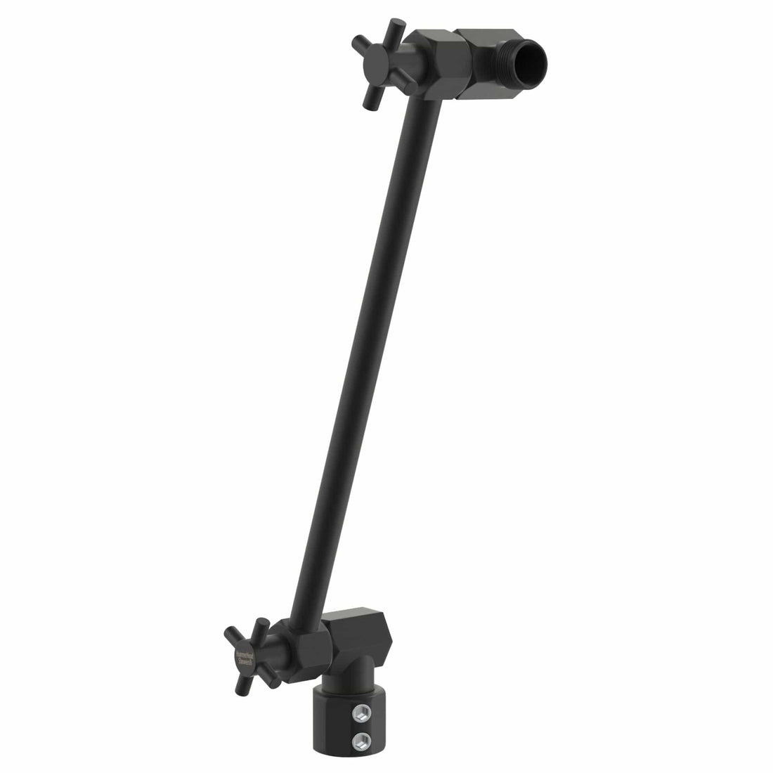 (Main Image) 12 Inch Adjustable Shower Arm Extension V3 12 Inch / Matte Black - The Shower Head Store