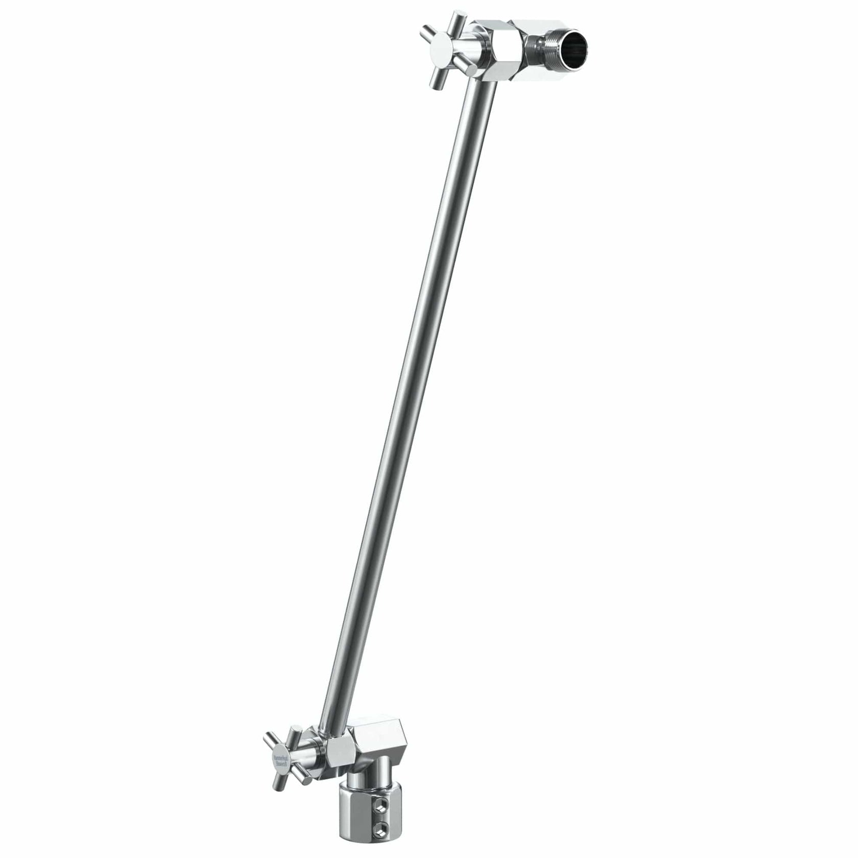 All Metal Adjustable Shower Arm Extension — Raise or Lower Shower Head